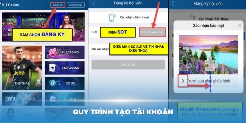 Quá trình đăng ký tài khoản Kubet rất đơn giản và nhanh chóng. Sau đây là hướng dẫn chi tiết: